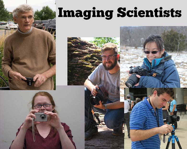 Clockwise from top left: Bill Sudgen, Arthur Sugden, Ya-Fang Chiu, Mitch Hayes, and Kathryn (Norby) Fox