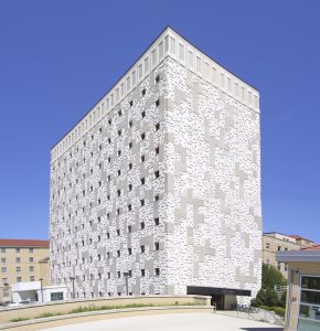 A rectangular academic building